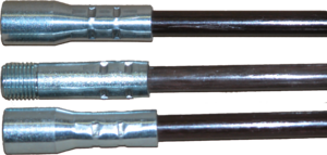 36" FIberglass Rods,. .350 Dia., 1/4" PT- .350 dia x36"